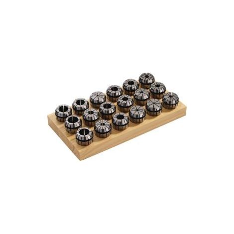 Juego  de  pinzas  ER  16  (426  E)  10  piezas  -  Diámetro  de  sujeción  1-10  mm  TECWERK (1/3)