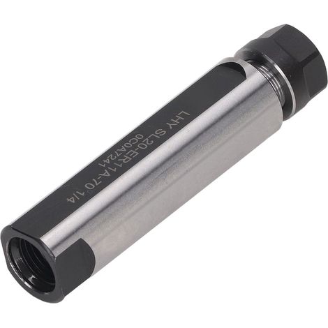 Satz bestehend aus 1 CNC SL20 ER11M 70L Verlängerungsstange, 1/4" Hartmetallschaft, hohe Härte, starke Spannkraft, Drehbank-Spannzangenhalter (1/5)