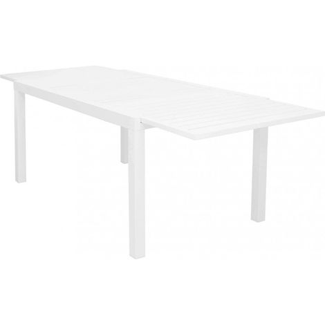Tavolo Formentera 160/240x90x75 h cm in Alluminio Bianco (1/5)