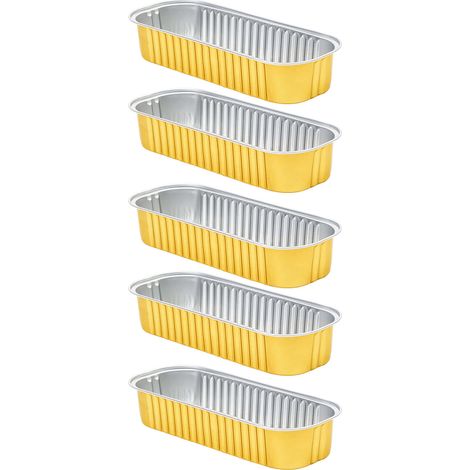 5 Plats en Papier Aluminium Carrés pour Frireuse à Air et Four,Plateaux Jetables Cuisson et Gril (1/5)