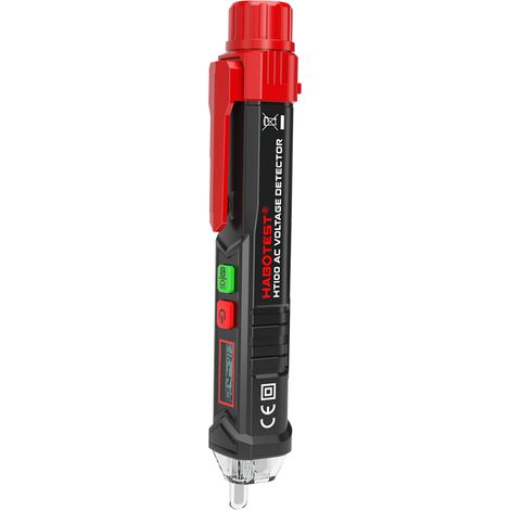 Testeur de tension alternative portable sans contact en forme de stylo, détecteur V~Alert avec alarme sonore et lumineuse (1/5)