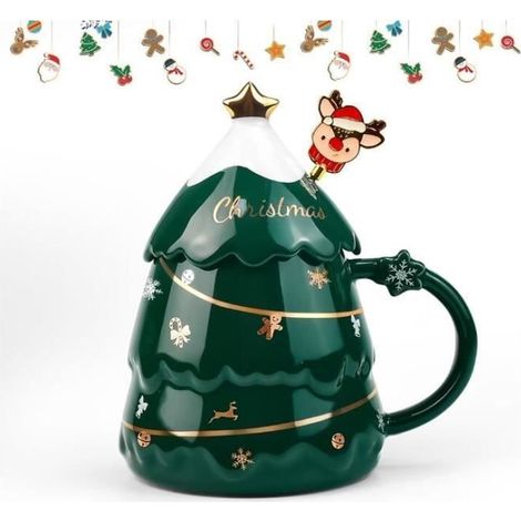 Tasse de Noël - Non spécifié - Sapin de Noël - Céramique - 6.89.2 CM - Cadeau créatif (1/3)