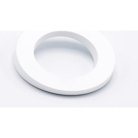 Maniglia arredo camera e soggiorno Orbita tonda laccata bianco diametro 80 mm x altezza 14 mm