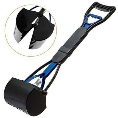 QORVA-Pelle Ramasse Crottes de 60cm avec Long Manche Déjections Canines Clip pour Chien Chat,Dolaso