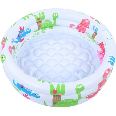 Piscine gonflable ronde pour bébés et jeunes enfants, portable, avec pompe, motif dinosaure, pour une utilisation intérieure et extérieure. Convient aux filles et aux garçons.