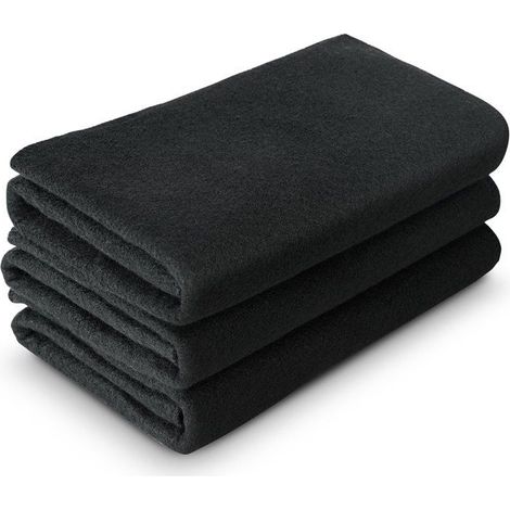 Couverture de soudage ignifuge en fibre de carbone - Lot de 4 - 950 x 910 x 3 mm - Résistance à 982 ℃ (1/5)