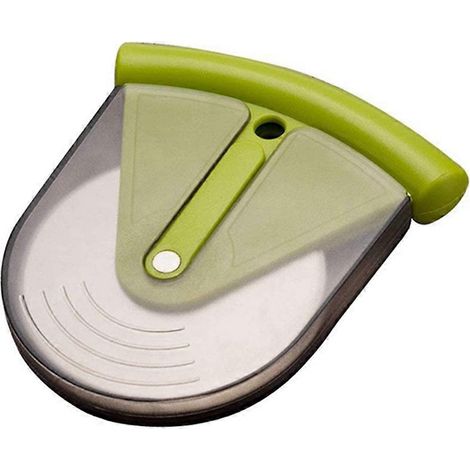 Roulette à pizza avec protection - Trancheuse à pizza portable avec lame tranchante en acier inoxydable et protection de lame durable (1/5)