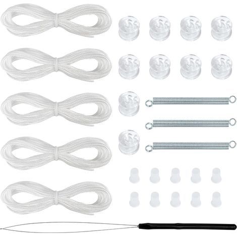 Kit de réparation de pare-soleil plissé pour camping-car, kit de retenue de pare-soleil de fenêtre de camping-car pour pare-soleil plissé de jour et de nuit(Blanc) (1/5)