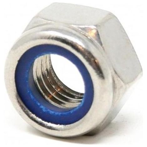 Tuerca Hexagonal Din 985 8.8 M-08 Autoblo Cincada Fontana 100 Pz (1/2)