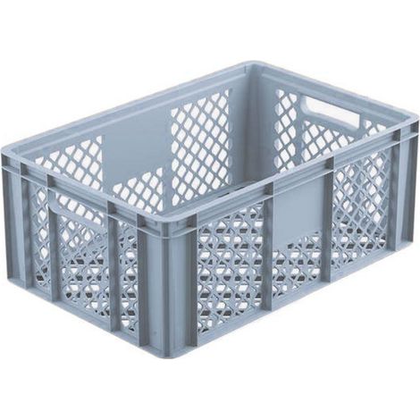 Conteneur perforé 600x400x240 GRIS
