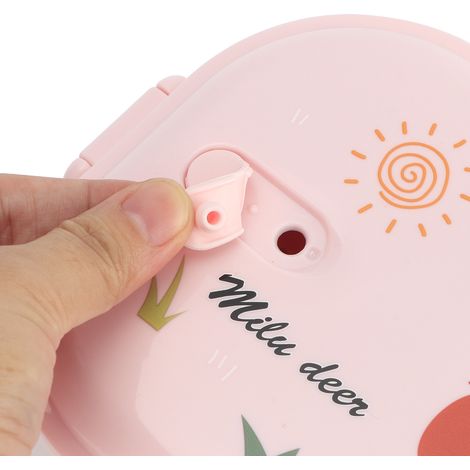 Boîte Bento Isotherme Acier Inox Anti-Fuites pour Enfants - Déjeuner Japonais (Rose)