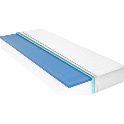 Matratze 140 x 200 cm Viskoelastischer Memory-Schaum 18 cm H2