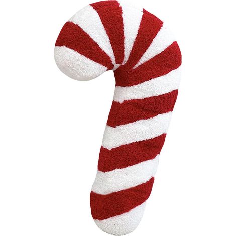 Oreiller en forme de canne à sucre d'orge, oreiller en peluche douce, réutilisable, décoration pour la maison, le salon, la chambre à coucher (rouge) (1/5)