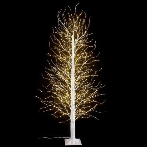 Albero Natalizio Luminoso con 1700 Luci Led Bianco Caldo Interni ed Esterni Altezza 2,1 Metri 297 Rami (1/5)