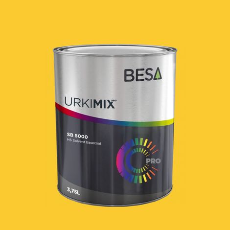Pot de peinture Polyuréthane / bi composant Jaune Zinc RAL 1018  Brillant - 150 gr
