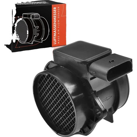 Sensore di flusso d'aria di massa, dimensioni 5,5 x 3,5 x 2 pollici, 5 pin di connessione, compatibile con Volvo S40 I e V40, OEM 30611533, plastica di alta qualità (1/5)