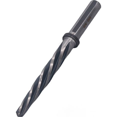 Alésoir conique à main pour entretien auto 3/8 pouce 5 lames acier rapide HSS 6542 et M2 queue cylindrique (1/5)