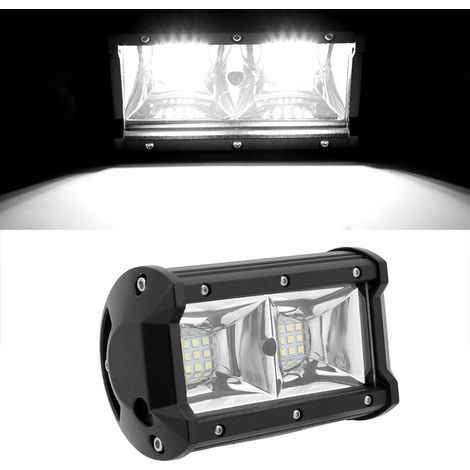 Phare Voiture Universel 54W LED Feu de Route Travail Moto ATV SUV Projecteur Auto (1/5)