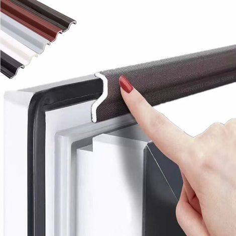 Joint d'étanchéité en mousse insonorisante 6 m pour fenêtres à battants (marron, 1 pièce) (1/3)