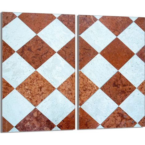 Glasschutzplatte für den Herd 2x30x52 Mosaik