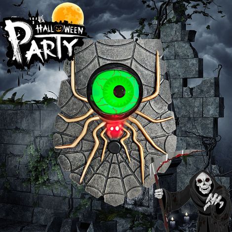 Cloche Porte Sonore et Lumineuse Araignée Halloween - KZQ