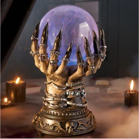 Boule cristal Halloween tactile -Nosheir- En verre magique, décoration céleste (1/5)