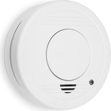 Smartwares – Détecteur de fumée à pile 9V – Alarme 85 dB – Montage sans câble – Fonction mise en sourdine – Durée de vie 10 ans (1/10)