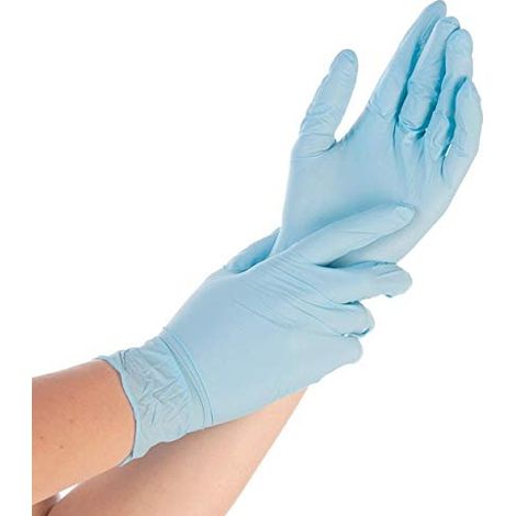 HYGONORM SAFE FIT BOÎTE DE 100 GANTS EN NITRILE NON POUDRÉS BLEU XL FRANZ MENSCH