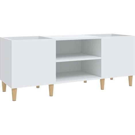 Meuble de rangement,Armoire à disques blanc 121x38x48 cm bois d'ingénierie CFW977159 (1/5)