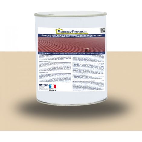 Etanchéité Elastique Protection Décoration Toiture - 1 Kg Jaune Sahara - MATPRO (1/5)