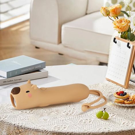 Capybaras rechargeables LED lampe de poche, lampe de poche en silicone forme d'animal mignon, touche confortable, presse longue pour ajuster la luminosité, lampe créative d'éclairage extérieur. (1/5)