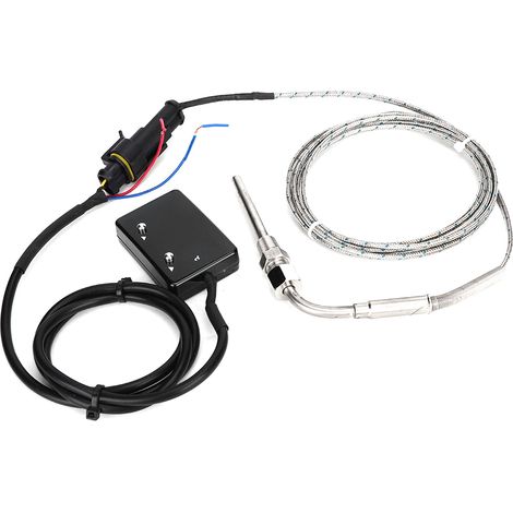 Jauge numérique de température des gaz d'échappement, adaptée aux voitures de patrouille, aux véhicules à quatre roues motrices diesel et essence turbocompressés, 12 V CC, interface NPT, 1/8 pouce. (1/5)
