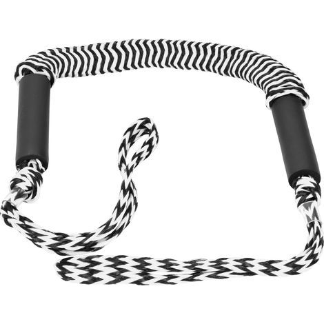 Elastisches Marine-Stretchseil zum Festmachen von Booten – Strapazierfähiges, schwarz-weißes PE-Seil mit Wellenmuster (1/5)