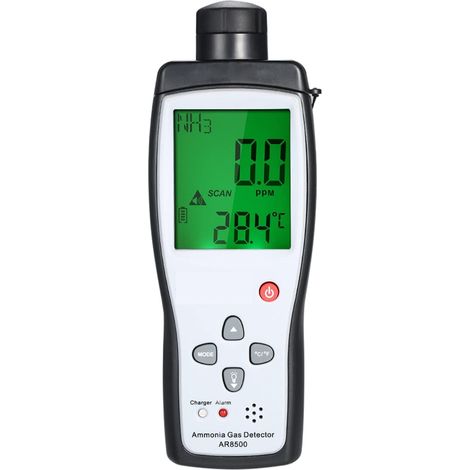 Détecteur de gaz portatif Haute qualité numérique AR8500 Plage de Surveillance de gaz d'ammoniac de Poche 0-10 0ppm Alarme de lumière sonore NH3 Détecteur (1/5)
