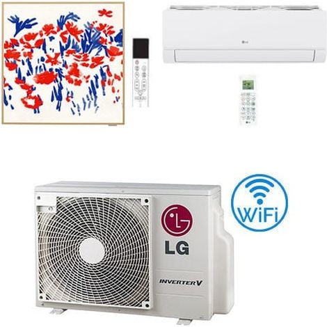 Climatizzatore Condizionatore LG DUALCOOL Libero Smart + Artcool Gallery PHOTO R32 Dual Split Inverter 9000 + 12000 BTU con U.E. MU2R15 NOVITÁ Classe A+++/A++