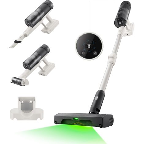Roborock H60 Pro Aspirapolvere Senza Fili 500W 170AW Potenza Aspirazione Filtro HEPA H13 99,95% Luce Verde Rilevamento Polvere Spazzola Anti-Groviglio 0% LED 3 Velocità