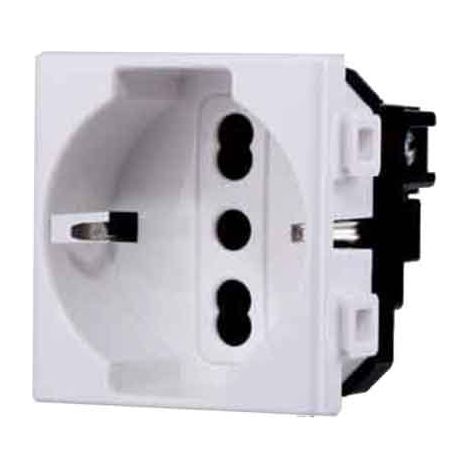TOMA ITALIANA/ALEMANA 'SOLAR' 10/16A 250V - 2P+T