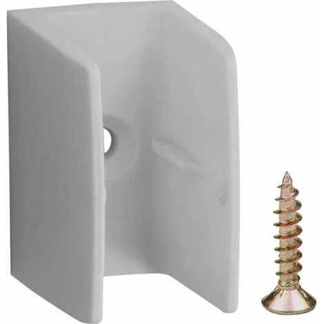 Clip bloqueur de manivelle volet Roulant gris Support Guide Manette Plastique 15mm - 18mm Universel fenêtre Mur à Visser (1/4)
