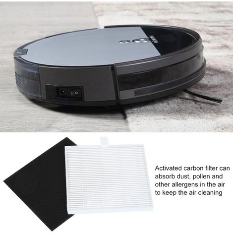 Sacchetto filtro a carboni attivi per robot aspirapolvere Chuwi ILIFE V8S: 8 filtri e 8 prefiltri, materiale in nylon ad alta precisione (10,5x10x1 cm) (1/4)