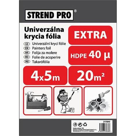 Abdeckfolie Strend Pro Extra, Maler-, 4x5 m, 40µ, Abdeckfolie (1/2)