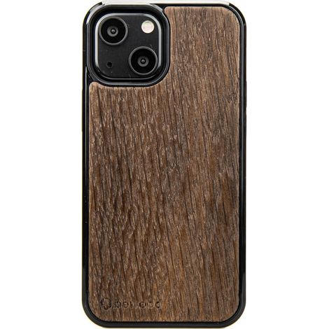 Custodia in legno di rovere affumicato per iPhone 13 Mini (1/3)