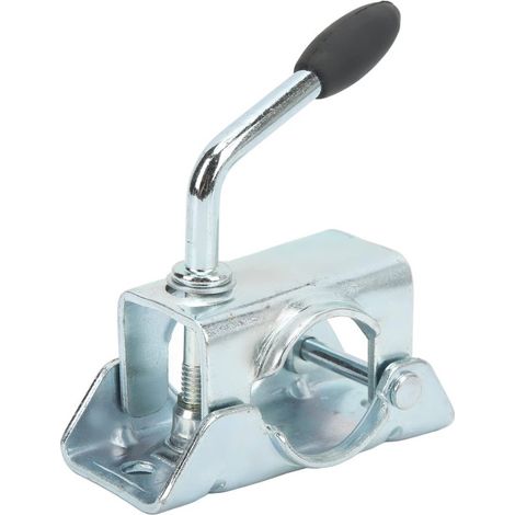 Soporte profesional para rueda de apoyo con abrazadera y fijación dividida para uso en vehículos recreativos y remolques，48 mm/1,89 pulgadas