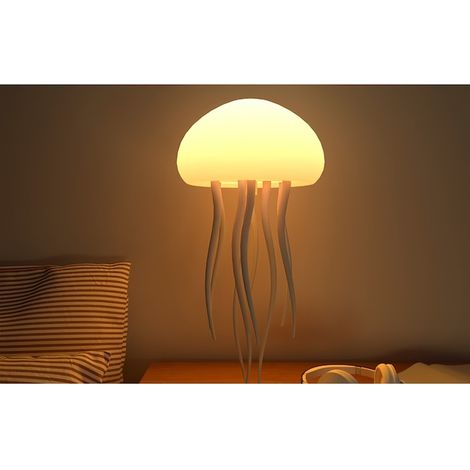 Lampe de nuit Méduse, Méduse – Lumière d'ambiance multicolore, Design moderne et relaxant, Décoration, Commande vocale, Premium (1/5)