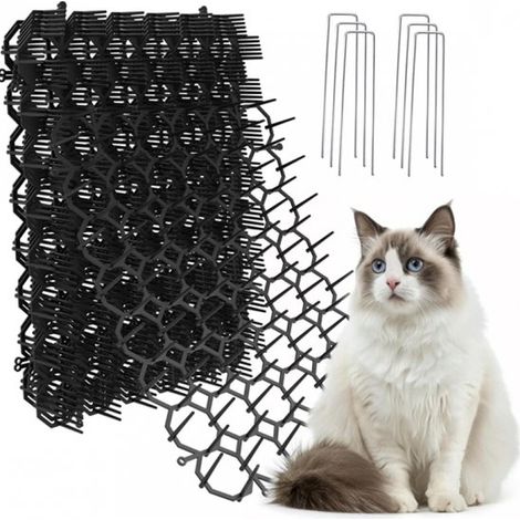 Alfombrilla anti, uñas para gatos, Rejilla anti, espinas, 12 barreras para animales con uñas, Alfombrilla disuasoria para gatos de 20 x 15 cm (1/5)