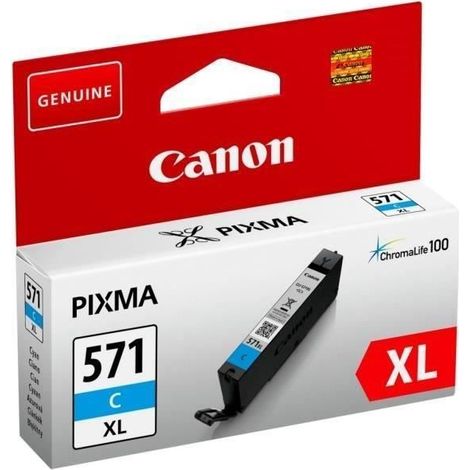 CANON Cartouche dencre a Haut rendement CLI-571XL- Cyan