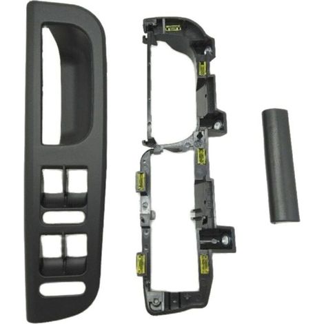 3 Pièces Poignée de Porte Intérieure Noire pour Golf 4 avec Interrupteur et Support de Levage