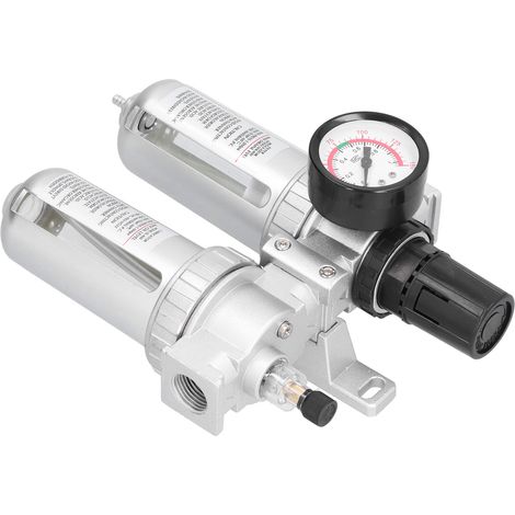 Kit filtre air régulateur pression aluminium séparateur eau huile manomètre pour génie mécanique SFC400 (1/5)