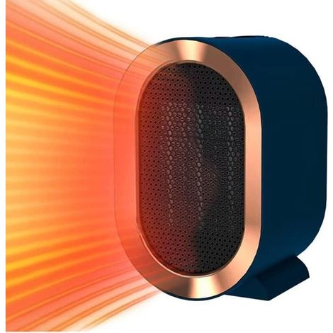 1200W PTC Ceramic Fan Heater – 2 Modes – Quiet for Office and Home – Double Thermal Protection Shutdown