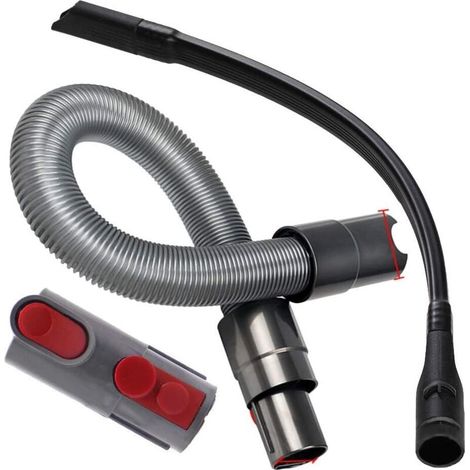 YMYNY Pièces de Rechange sous Vide Outil de Crevasse Flexible + Adaptateur + kit de tuyauterie adapté à Dyson V8 V8 V7 V11 Aspirateur pour Une Connexion et Une Extension Accessoires d'aspirateur