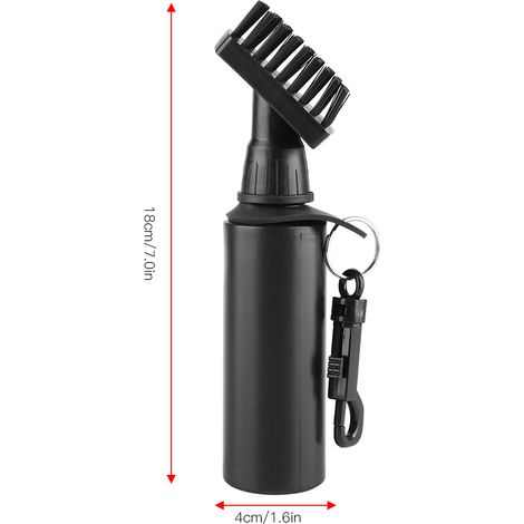 Brosse de Nettoyage pour Clubs de Golf avec Réservoir d'Eau - Noir (1/5)